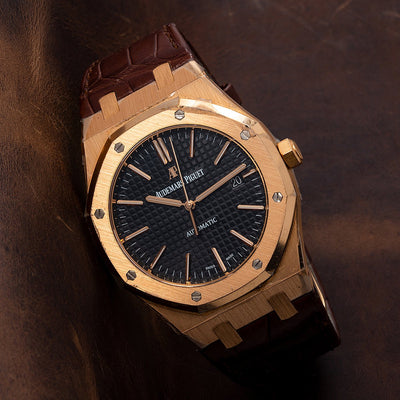 Audemars Piguet Royal Oak Self Winding 15400OR 41MM With Leather Bracelet