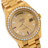 Rolex Day-Date II Diamond Watch, 218348 40mm, Champagne Dial FACTORY Diamond Bezel