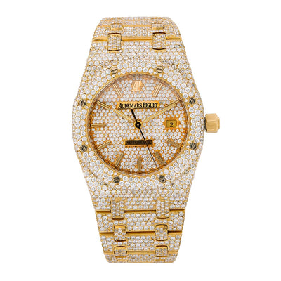 Audemars Piguet Royal Oak 15454BA 33MM Champagne Diamond Dial With 17.95 CT Diamonds