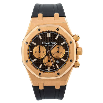 Audemars Piguet Royal Oak Chronograph 26320OR 41MM Black Dial With Leather Bracelet