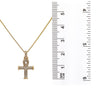 14K Yellow Gold Ankh Pendant with 0.38 CT Diamonds