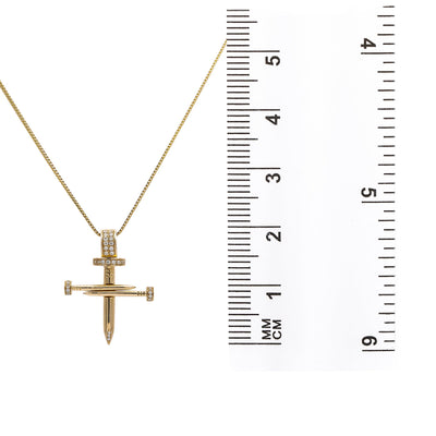 14k Yellow Gold Pendant with 0.20 Ct Diamonds