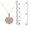 14k Rose Gold Pendant with 2.68 Ct Diamonds