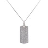 Unisex 14k White Gold Pendant with 1.7 Ct Diamonds