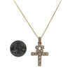 Men's 14K Yellow Gold Ankh Pendant with 1.85 CT Diamonds