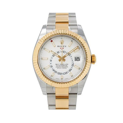 Rolex Sky-Dweller 326933 42MM White Dial With Two Tone Bracelet