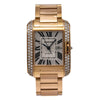 Cartier Tank Anglaise WT100003 30MM Flinque Silver Dial With 1.74 CT Diamonds