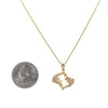 14k Yellow Gold Pendant with 1.25 Ct Diamonds