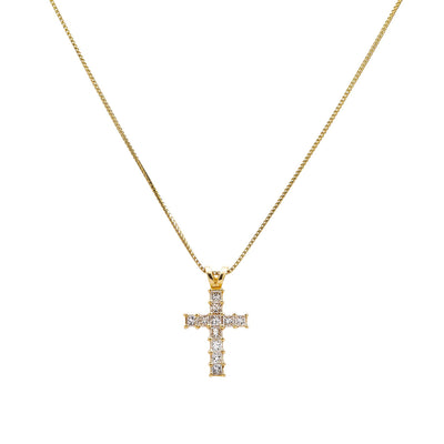 Unisex 14K Yellow Gold Pendant with 0.55 CT Diamonds