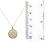 Men's 14K Yellow Gold Circle Pendant with 3.71 CT Diamonds