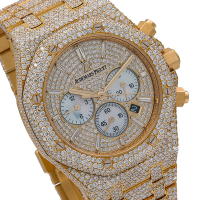 Audemars Piguet Royal Oak Chronograph 26320BA 41mm Champagne Dial With 27.75 CT Diamonds