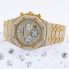 Audemars Piguet Royal Oak Chronograph 26320BA 41mm Champagne Dial With 27.75 CT Diamonds