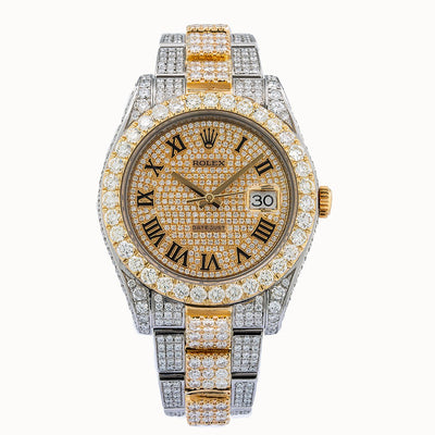 Rolex Datejust II Diamond Watch, 116333 41mm, Champagne Diamond Dial With 19.75 CT Diamonds