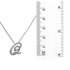 14K White Gold Letter Q Women's Pendant with 0.36CT Diamonds