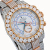 Rolex Yacht-Master II Diamond Watch, 116681 44mm, White Dial With 17.50 CT Diamonds