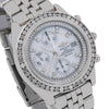 Breitling Crosswind Racing A13055 White Diamond Dial With 3.00 CT Diamonds