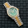 Rolex Datejust Diamond Watch, 1601 36mm, Green Diamond Dial With 8.25 CT Diamonds