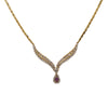 14K Yellow Gold Women's Necklace, 18" chain