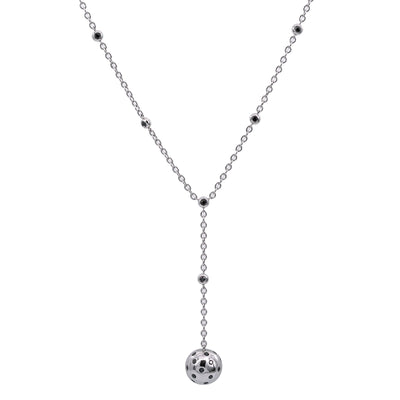 18K White Gold Women's Necklace, 20" chain