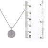 14K White Gold Disk Women's Pendant with 1.57CT Diamonds