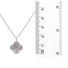 18K White Gold Clover Women's Pendant with 0.56CT Diamonds