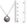 14K White Gold Disk Women's Pendant with 2.77CT Diamonds