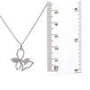 18K White Gold Tie knot Women's Pendant with 0.74CT Diamonds