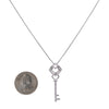 18K White Gold Key Women's Pendant with 0.56CT Diamonds