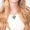 14K White Gold Floating Hearts Women's Pendant with 1.75CT Diamonds