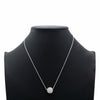 14K White Gold Women's Necklace, chain and diamonds