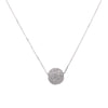 14K White Gold Women's Necklace, chain and diamonds