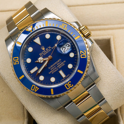 Rolex Submariner Date 116613LB 40MM Blue Dial With Two Tone Bracelet