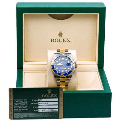 Rolex Submariner Date 116613LB 40MM Blue Dial With Two Tone Bracelet