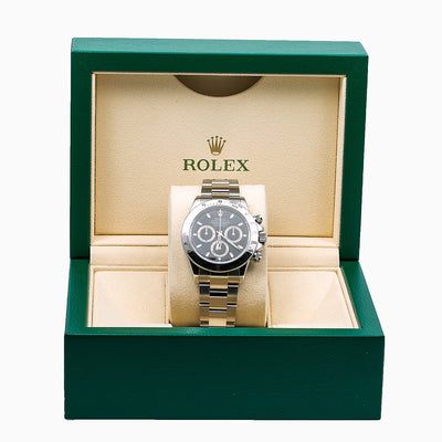 Rolex Daytona 116520 40MM Black Dial With Stainless Steel Bracelet