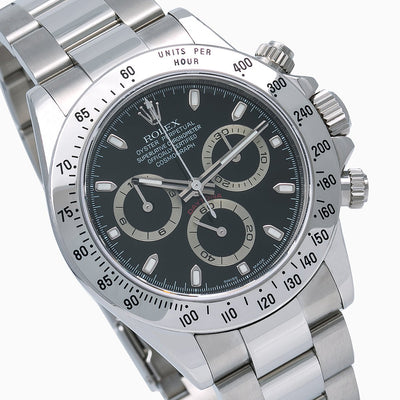 Rolex Daytona 116520 40MM Black Dial With Stainless Steel Bracelet