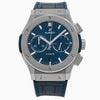 Hublot Classic Fusion Chronograph 541.NX.7170.LR 42MM Blue Dial With Leather Bracelet