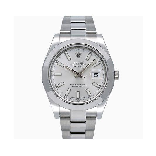 Rolex Datejust II 116300 41MM Silver Stick Dial With Stainless Steel Bracelet