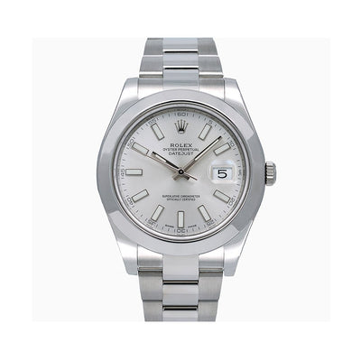 Rolex Datejust II 116300 41MM Silver Stick Dial With Stainless Steel Bracelet