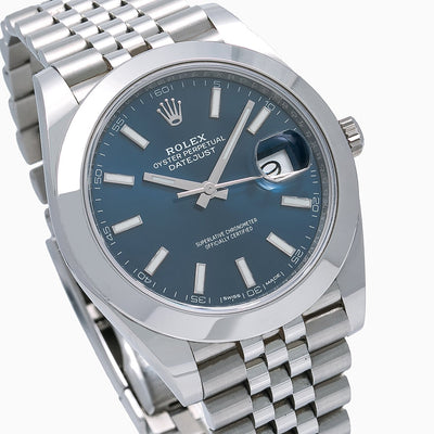 Rolex Datejust 126300 41MM Blue Dial With Stainless Steel Bracelet