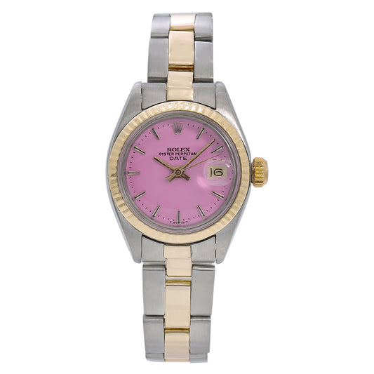 Rolex Lady-Datejust 6917 26MM Pink Dial With Two Tone Oyster Bracelet