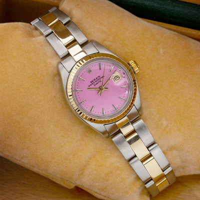 Rolex Lady-Datejust 6917 26MM Pink Dial With Two Tone Oyster Bracelet