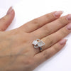 Ladies 18k White Gold With 1.16 CT Right Hand Ring