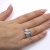 Ladies 18k White Gold With 1 CT Right Hand Ring