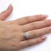 Ladies 18k White Gold With 0.80 CT Right Hand Ring