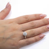 Ladies 18k White Gold With 0.88 CT Right Hand Ring