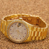 Rolex Datejust Diamond Watch, President 68278 31mm, Champagne Diamond Dial With Yellow Gold Bracelet