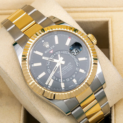 Rolex Sky-Dweller 326933 42MM Black Dial With Two Tone Bracelet