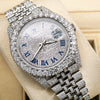 Rolex Datejust II Diamond Watch, 126300 40mm, Silver Diamond Dial With 18.75 CT Diamonds