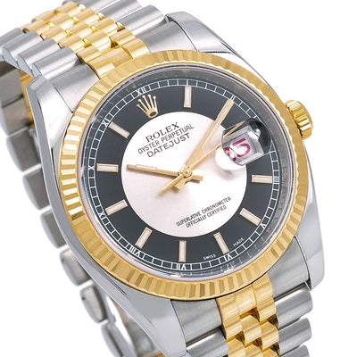 Rolex Datejust 116233 36MM Black Dial With Two Tone Bracelet