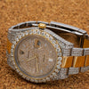 Rolex Datejust Diamond Watch, 116333 36mm, Champagne Diamond Dial With Two Tone Bracelet